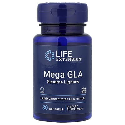 Mega GLA Sesame Lignans, 30 мягких капсул