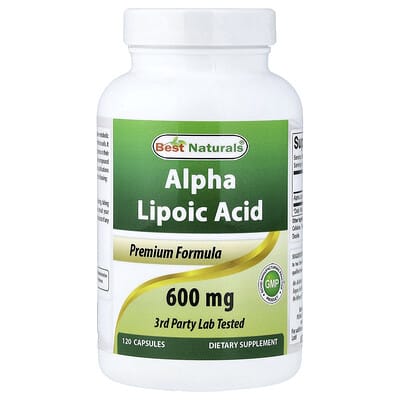Альфа-липоевая кислота, 600 mg, 120 капсул