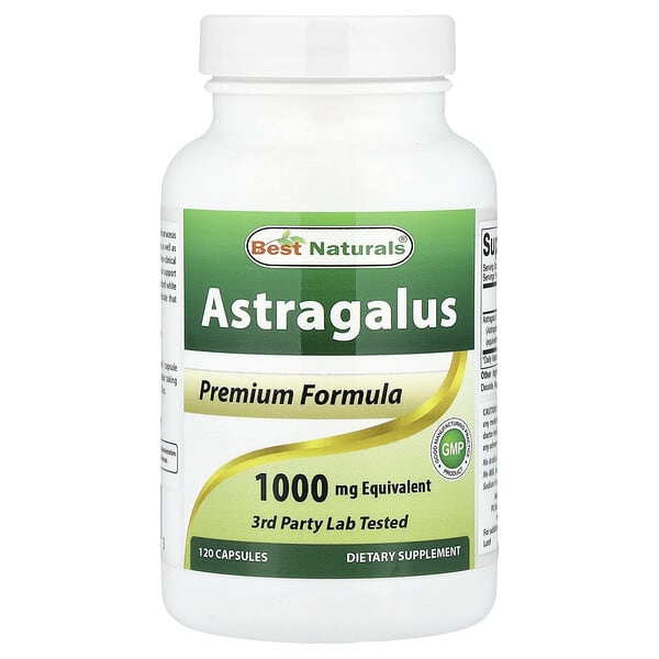 Best Naturals Астрагал, 120 капсул (250 mg на капсулу)