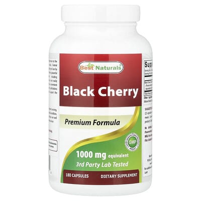 Best Naturals Black Cherry, 1,000 mg, 180 капсул