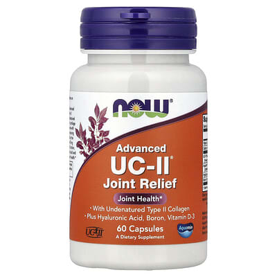 NOW Foods Advanced UC-II® для облегчения боли в суставах, 60 капсул