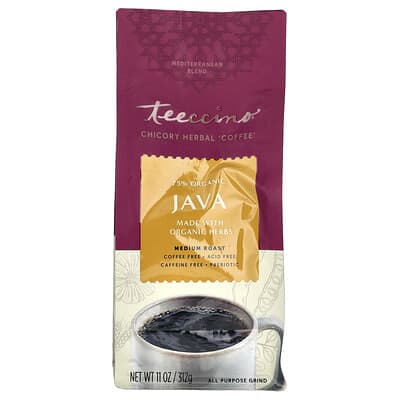 Травяной кофе Teeccino Java, средняя обжарка, без кофеина