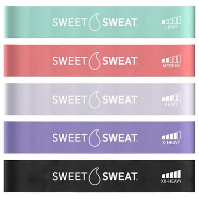 Sweet Sweat®, Мини-фитнес ленты, 5 штук