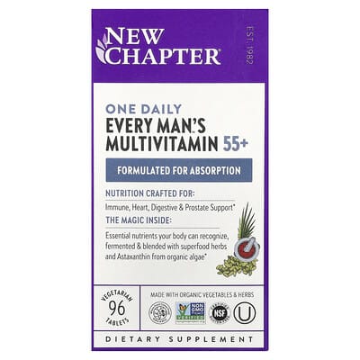 Мужской мультивитаминный комплекс One Daily Every Man's™ 55+, 96 вегетарианских таблеток