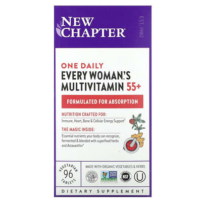 One Daily Every Woman™ Мультивитамины 55+, 96 вегетарианских таблеток