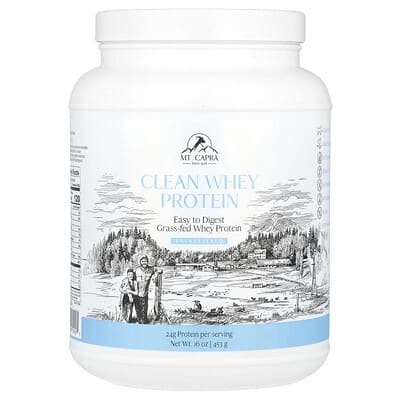 Ве蛋白 (Whey Protein) очищенный, без сахара, 16 oz (453 g)