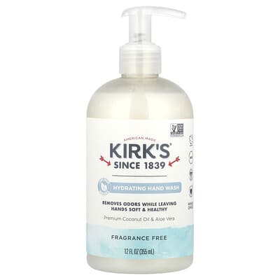 Увлажняющее средство для мытья рук, Fragrance Free, 12 fl oz (355 ml)