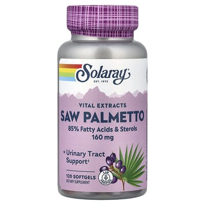 Solaray Saw Palmetto, 160 mg, 120 мягких капсул