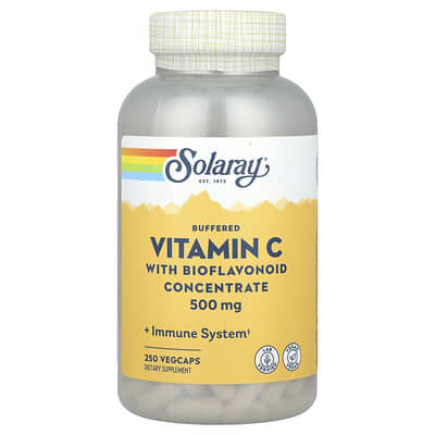 Buffered Vitamin C with Bioflavonoid Concentrate, 250 VegCaps
