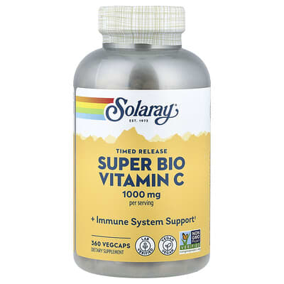 Super Bio Vitamin C, Timed Release, 360 VegCaps