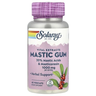 Solaray Mastic Gum, 45 вег. капсул (500 mg на капсулу)