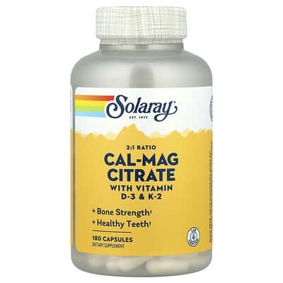 Cal-Mag Citrate 2:1, 180 капсул