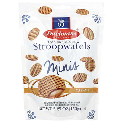 Мини-стропвафели, карамель, 150 g
