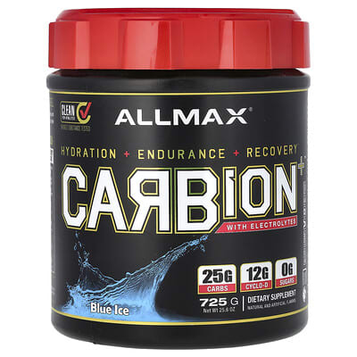 CARBION+™ With Electrolytes, Blue Ice, 25.6 oz (725 g)
