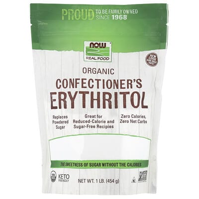 Real Food, Organic Confectioner's Erythritol, 1 lb (454 g)