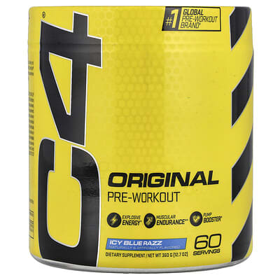 C4® Original предтренировочный комплекс, Icy Blue Razz, 12.7 oz (360 g)