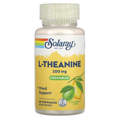 Solaray Xylichew®, Натуральный лимон-лайм, 200 mg, 30 жевательных таблеток