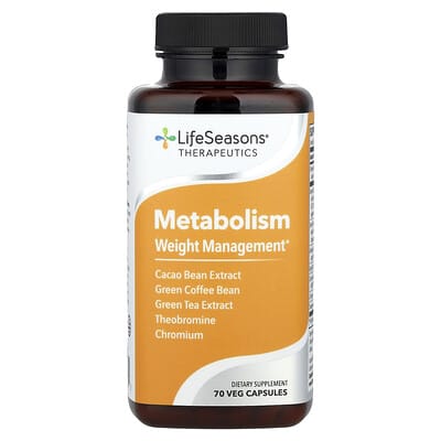 LifeSeasons Metabolism, Weight Management, 70 вегетарианских капсул