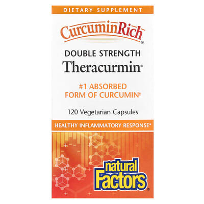 CurcuminRich®, Theracurmin®, 60 mg, 120 вегетарианских капсул