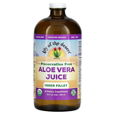 Сок алоэ вера, внутренний филе, 32 fl oz (946 ml)
