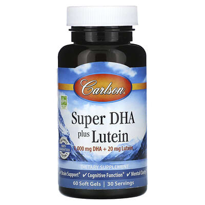 Super DHA Plus Lutein, 60 мягких гелей