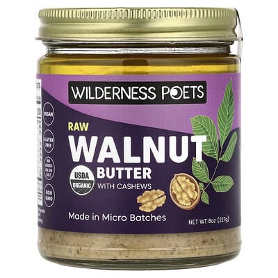 Масло из грецкого ореха с кешью Wilderness Poets, 8 oz (227 g)