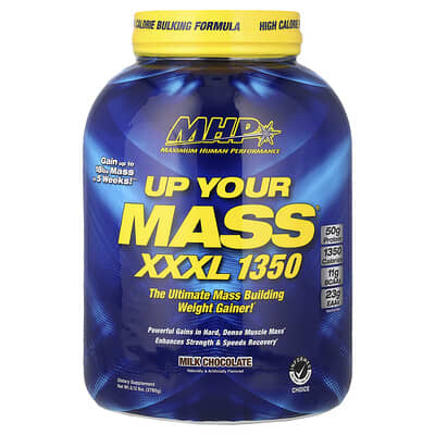 Up Your Mass XXXL 1350, молочный шоколад, 6.12 lbs (2,780 g)