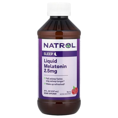 Жидкий мелатонин, ягоды, 2.5 mg, 8 fl oz (237 ml)