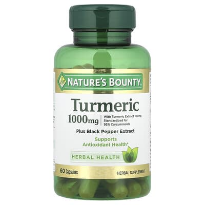 Куркума Plus с экстрактом черного перца, 1,000 mg, 60 капсул