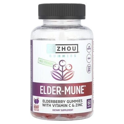 Elder-Mune™, Max Strength, Natural Mixed Berry, 60 мармеладных конфет