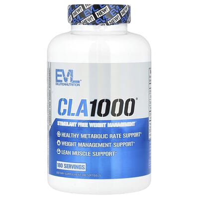 CLA1000®, средство для контроля веса без стимуляторов, 180 мягких капсул (1,000 mg на капсулу)