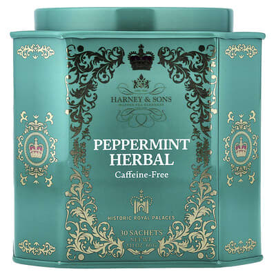 Мятный травяной чай без кофеина, 30 саше, 60 g