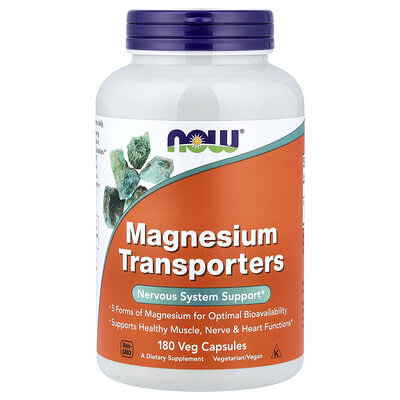 Magnesium Transporters, 180 вегетарианских капсул (120 mg на капсулу)