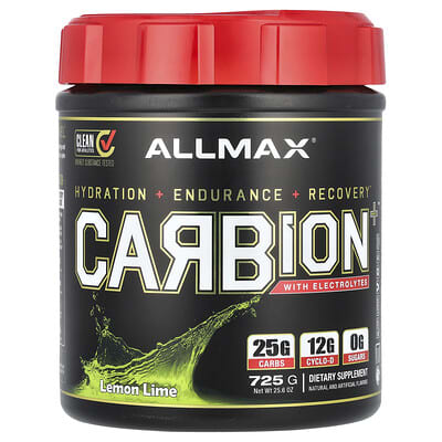 CARBION+™ с электролитами, лайм-лимон, 25.6 oz (725 g)