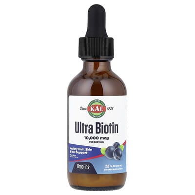 Ультра биотин, смесь ягод, 10,000 mcg, 2 fl oz (59 ml)