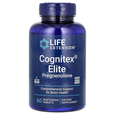 Cognitex® Elite, прегненнолон, 60 вегетарианских таблеток