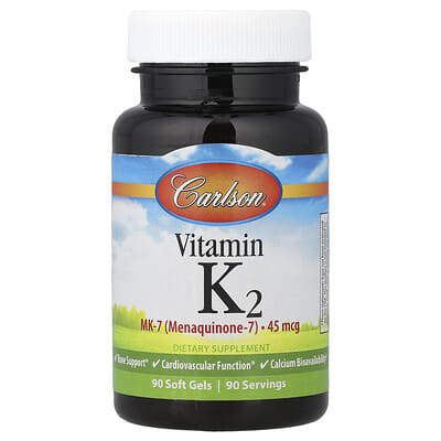 Vitamin K2, 45 mcg, 90 Soft Gels