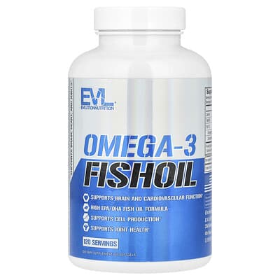 Omega-3 Fish Oil, 1,000 mg, 120 Softgels