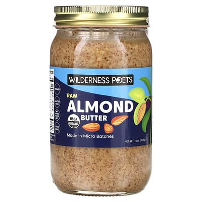 Raw Almond Butter, 16 oz (453 g)