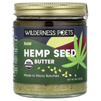 Raw Hemp Seed Butter, 8 oz (227 g)