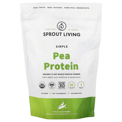 Simple Pea Protein, Unflavored, 1 lb (454 g)