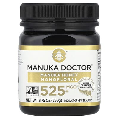 Manuka Doctor Manuka Honey Monofloral, MGO 525+, 8.75 oz (250 g)