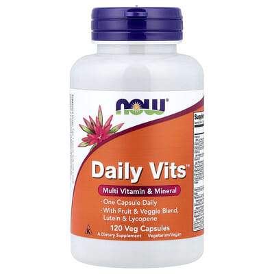 Daily Vits™, Мультивитамины и минералы, 120 вегетарианских капсул
