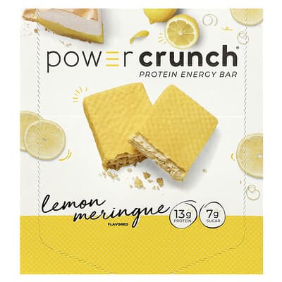 Протеиновый батончик Power Crunch®, Lemon Meringue, 12 Bars, 1.4 oz (40 g) каждый