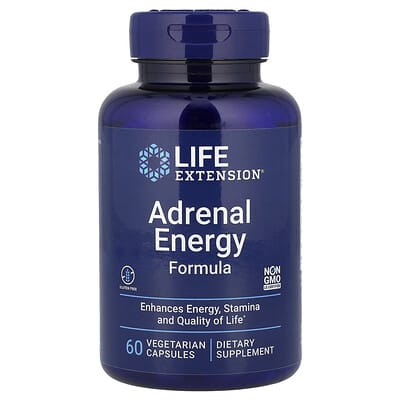 Adrenal Energy формула, 60 вегетарианских капсул