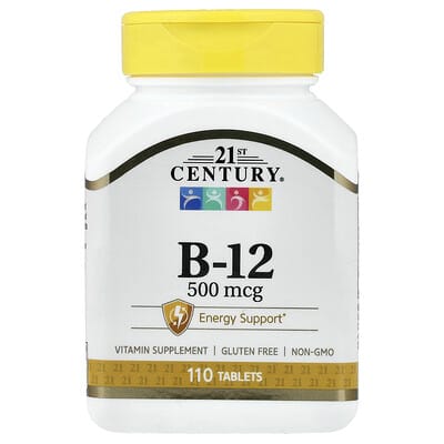 Витамин B-12, 500 mcg, 110 таблеток