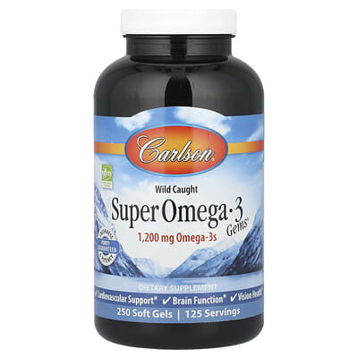 Wild Caught Super Omega-3 Gems®, 250 мягких капсул