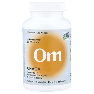 Капсулы с грибами Chaga, 90 вегетарианских капсул (666 mg на капсулу)