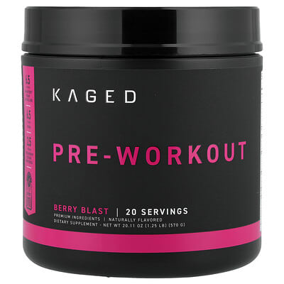Pre-Workout, Berry Blast, 1.25 lb (570 g)