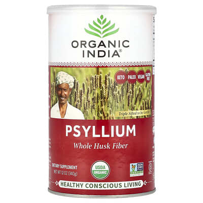 Псиллиум, цельная шелуха, 12 oz (340 g)